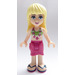 LEGO Stephanie, Magenta Skirt, Lime Bikini Top minifiguur