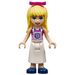 LEGO Stephanie, Magenta Top, White Apron Minifigure