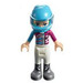 LEGO Stephanie avec Bleu Casque Minifigurine