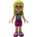 LEGO Stephanie mit Grün Floral oben Minifigur