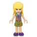 LEGO Stephanie met Groen Shirt en Korte broeken Minifiguur