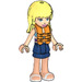 LEGO Stephanie with Life Jacket and Dark Blue Skirt and Sandals Minifigure