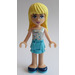 LEGO Stephanie with Medium Azure Layered Skirt and White One Strap Top with Stars Minifigure