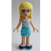 LEGO Stephanie met Medium azuurblauw Layered Rok en Wit Eén Strap Top met Sterren Minifiguur