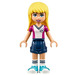 LEGO Stephanie med Fodbold Skjorte Minifigur