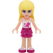 LEGO Stephanie with White Top with Circles and Stars Minifigure