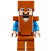 LEGO Steve with Dark Orange Armor and Dark Orange Helmet Minifigure