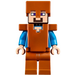 LEGO Steve met Dark Oranje Armour en Dark Oranje Helm minifiguur