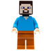 LEGO Steve avec Orange Sombre Jambes Minifigurine