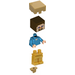 LEGO Steve with full gold armor Minifigure