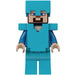 LEGO Steve mit Mittleres Azur Beine, Rüstung und Helm Minifigur