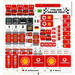 LEGO Sticker Sheet for Set 8672 (M. Schumacher, F. Massa) (57272)