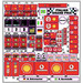 LEGO Sticker Sheet for Set 8672 (M. Schumacher, R. Barrichello) (54402)