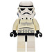 LEGO Stormtrooper jossa Musta Pää Minihahmo kypärällä, jossa rei&#039;itetty suu