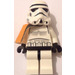 LEGO Stormtrooper met Pauldron minifiguur met zwarte kop en gestippelde mond