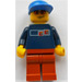 LEGO Street Hockey Player med Dark Blå Topp Minifigur