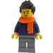 LEGO Street Musician with Orange Scarf Minifigure