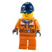 LEGO Street Sweeper med Orange Säkerhetsväst Minifigur