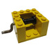 LEGO String Reel Winch 4 x 4 x 2 with Black Drum and Metal Handle