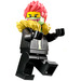 LEGO Stunt Bike Rider, Maschio con Giallo Pelliccia Collare Minifigure