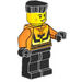 LEGO Stunt Rider mit Schwarz Haar