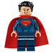 LEGO Superman - Dark Blau Suit, Tousled Haar, Soft Umhang Minifigur