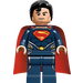 LEGO Superman avec Dark Bleu Suit Figurine