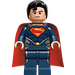 LEGO Superman jossa Dark Sininen Puku Minihahmo