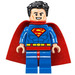 LEGO Superman met Rode ogen aan Reverse en Stretchy Cape met Warrig haar Minifiguur