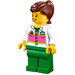 LEGO Supermarket Mujer Shop Assistant Minifigura