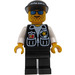 LEGO Surveillance Squad Cop jossa Sininen Lasit Minihahmo