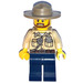 LEGO Swamp Police - Officer, Shirt, Dark Tan Hat, Brown Beard Minifigure