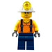 LEGO Sweating Mine Worker Figurine