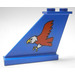 LEGO Tail 4 x 1 x 3 with Red Eagle Pattern on Left Side Sticker (2340)