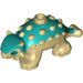 LEGO Bronzer Ankylosaurus Bébé avec Turquoise Foncé Retour (80572)