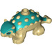 LEGO Beige Ankylosaurus Baby mit Dark Turquoise Der Rücken (80572)