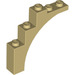 LEGO bronzer Arche
 1 x 5 x 4 Arc irrégulier, dessous renforcé (76768)