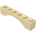 LEGO Zandbruin Boog 1 x 6 Doorlopende boog (3455)