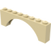 레고 탠 껍질 아치 1 x 8 x 2 두꺼운 상단과 강화된 하단 (3308)