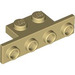 LEGO Tan Bracket 1 x 2 - 1 x 4 with Square Corners (2436)