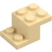 LEGO Tan Bracket 2 x 3 with Plate and Step without Bottom Stud Holder (18671)