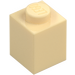 LEGO Beige Klods 1 x 1 (3005 / 30071)