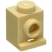 LEGO Zandbruin Steen 1 x 1 met Koplamp en Slot (4070 / 30069)