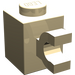 LEGO Beige Backstein 1 x 1 mit Horizontaler Clip (60476 / 65459)