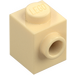 LEGO Zandbruin Steen 1 x 1 met Nop aan Eén Kant (87087)