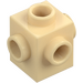 LEGO Beige Klods 1 x 1 med knops på fire Sider (4733)