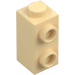 LEGO Beige Klods 1 x 1 x 1.6 med To Side Knops (32952)