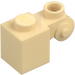 LEGO Beige Palikka 1 x 1 x 2 jossa Scroll ja Avoin nuppi (20310)