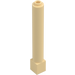 LEGO Tan Brick 1 x 1 x 6 Round with Square Base (43888)