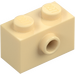 LEGO Beige Klods 1 x 2 med 1 Stud på Side (86876)